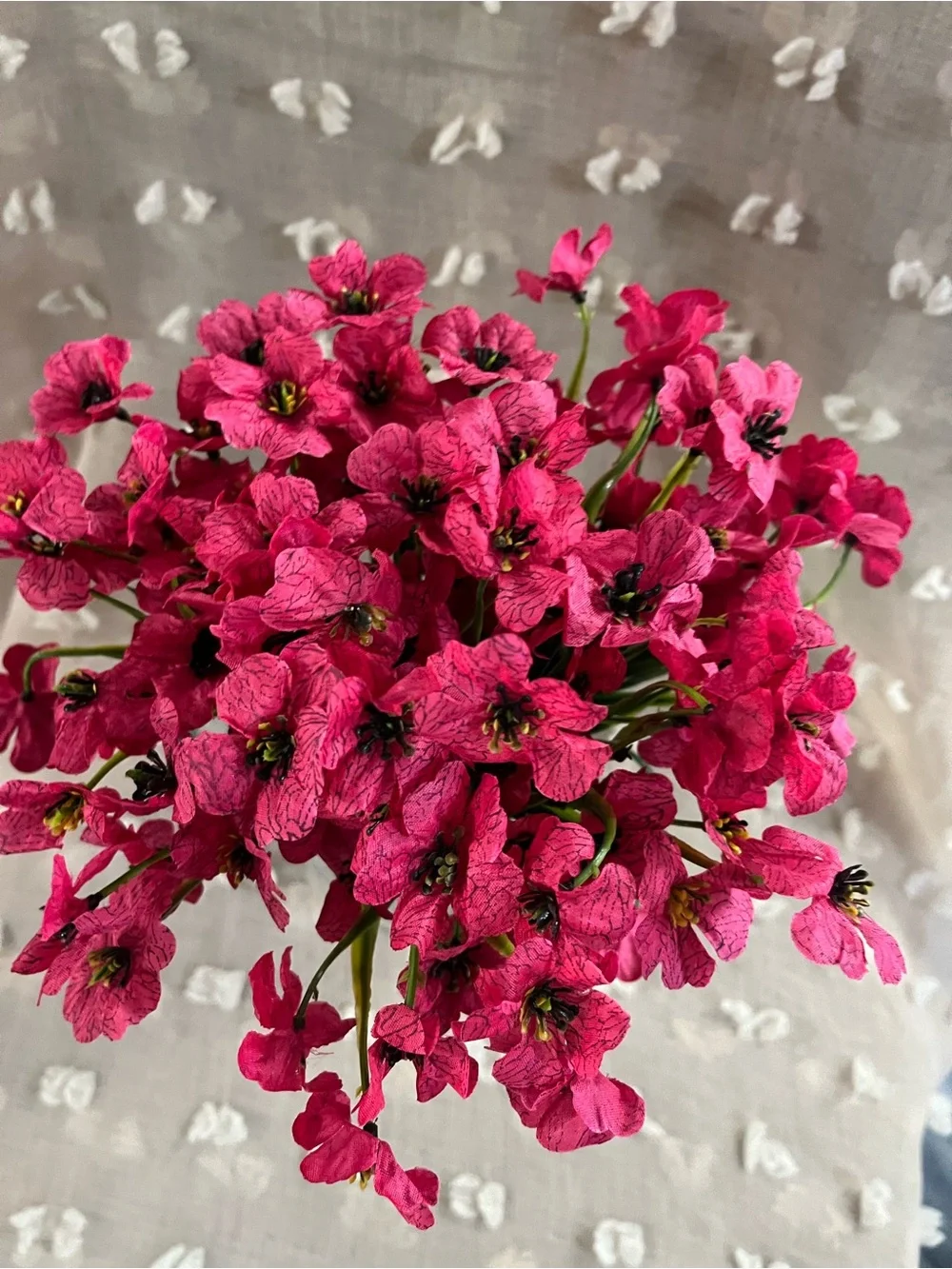 Fuchsia Outdoor Artificial Flower Bouquet - Home Accents